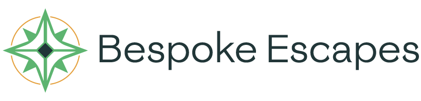 Bespoke Escapes Logo showing a Star compass