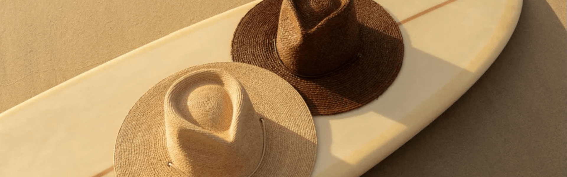 Will & Bear Hats On A Surf Board